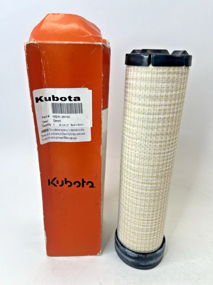 55231-26150 KUBOTA GENUINE OEM Air Filter 55231-26150 5523126150 - Image 1 of 4