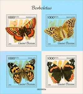 2024 10 - GUINEA BISSAU - BUTTERFLIES        4V     complet set    MNH ** - Picture 1 of 1