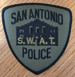 SAN ANTONIO TEXAS gedämpft grün Spezialwaffen und Taktiken SWAT POLIZEI PATCH - Bild 1 von 1