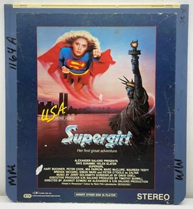 1984 Supergirl CED Laserdisc Superhero Movie Faye Dunaway Helen Slater USA READ - Picture 1 of 3