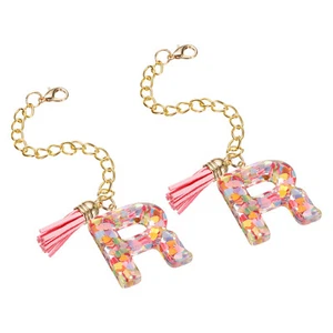 2pcs Letter Charm Accessories for Tumbler Cup Name ID, Multicolored(Letter R) - Picture 1 of 6