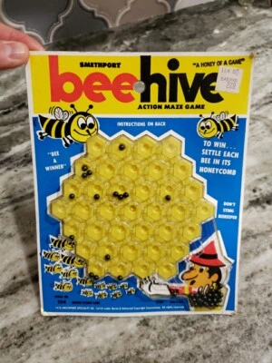 Vintage NOS 1978 Smethport Beehive Action Maze Travel Game 154 USA Sealed Old - Image 1 of 4