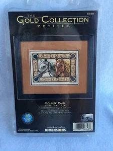 Dimensions Gold Collection Petites Equine Pair Horses Cross Stitch Kit 6848 NEW - Picture 1 of 2
