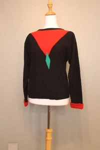 Vintage Adrienne Vittadini 100% Cashmere Sweater, Size Medium (M), New Wave - Picture 1 of 6