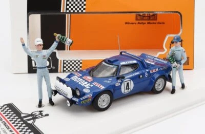 Lancia Stratos HF (night version) #4 Winner 1979 Rally Montecarlo w/ figures of - Image 1 of 2