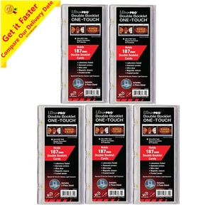5x Ultra PRO One-Touch 187mm Double Booklet Magnetic Card Protector Case 155pt - Picture 1 of 7