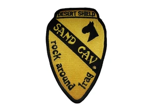 Aufnäher  US-Army 1st Cavalry Division  Desert Shield  ca 12,5 x 8   cm - Picture 1 of 1