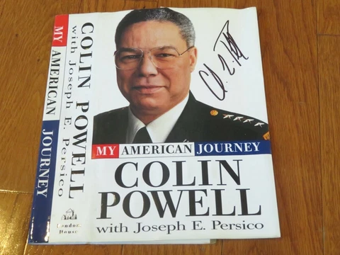Colin Powell Autograph Hand Signed Book Cover My Journey Cover