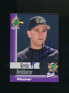 1997 Best Norwich Navigators Kevin Henthorne #18 signed auto autograph very rare