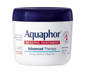 Aquaphor Healing Ointment Advanced Therapy Skin Protectant 14 Oz Jar. - Picture 1 of 10