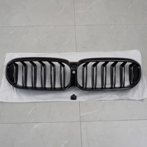 Gloss Black Dual Slat Grille For 2021~2023 BMW LCI G30 G31 530i 540i 550i F90 M5 - Picture 1 of 14