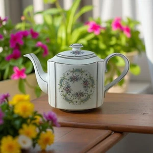 Vintage Arthur Holz Teekanne - Muster 5590 - Made in England - Floral Transferwar - Bild 1 von 8