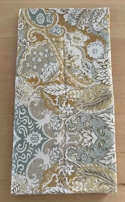 Pottery Barn-Single Standard Sham- Floral  Gray & Gold - Imagem 1 de 4