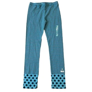 Naartjie Kids Girls Vintage Blue 2-Tone Stripe Leggings 9 Years NWT - Picture 1 of 3