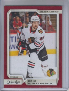 18/19 OPC Chicago Blackhawks Erik Gustafsson Red Redemption card #89 - Picture 1 of 2
