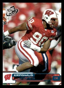 Press Pass 2005 novato azul Erasmus James #B41 tejones/vikingos de Wisconsin - Imagen 1 de 2