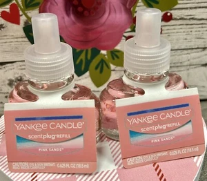 Yankee Candle Pink Sands Scent Plug /Scentplug Refill 0.6oz – Set Of 2 – NEW - Picture 1 of 2