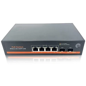 Glasfaser Switch 10Gb 2 SFP+ 4 RJ45 2,5G POE Plug & Play Unmanaged Freebox Ultra - Bild 1 von 6
