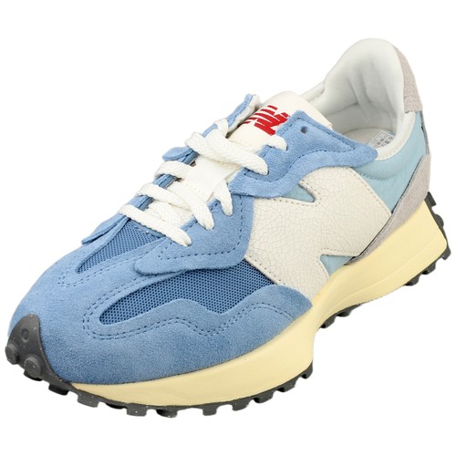 New Balance 327 Scarpe da Ginnastica Unisex Moda in Blu Bianco 4 UK