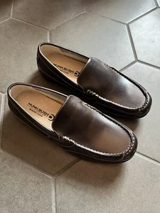 Nunn Bush Lincoln Burgundy Moc Shoes Leather Loafers Size 8.5 Mens Dress Brown - Picture 1 of 8