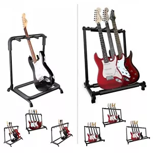 5Core Guitar Rack Stand 3/5/7/9 PCS Supporto Pieghevole Stage Basso Acustico LOTTO - Foto 1 di 78