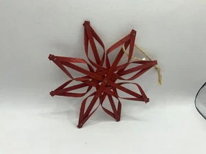 Longaberger Like/ Dreden&Company GEWEBTER STERN ORNAMENT ROT - Bild 1 von 4