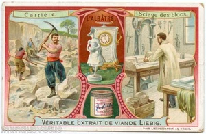 Chromo. Liebig. L'Alabaster. Career - Picture 1 of 2