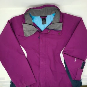 The NORTH FACE Hyvent Girls Full Zip Purple Pink Rain Jacket Shell Coat XL (18) - Picture 1 of 12