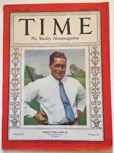 1930 Time Magazine Bobby Jones Cover Sep 22, 1930 - Picture 1 of 3