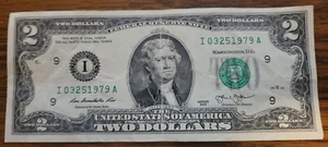 March 25, 1979 - I 03251979 A BIRTHDAY Note $2 Two Dollar Bill - Picture 1 of 2