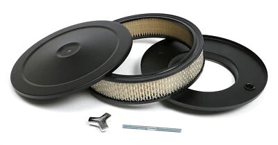 Limpiador de aire negro Trans-Dapt 8641 Muscle Car Style 10" diámetro 2,125" alto Foto 1 de 4