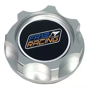 SILVER FR12 RACING ENGINE OIL FILLER CAP FOR MUSTANG F-350 F-150 SUPER DUTY - Picture 1 of 5