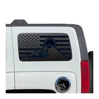 Calcomanías Bandera de Estados Unidos con diseño de montañas para Hummer H3 HH3-CX2 2006-2010 Foto 1 de 4