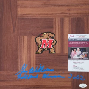 Gary Williams Signed Floorboard JSA COA Maryland Terrapins Nat Champions 2002 2 - Picture 1 of 2