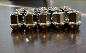 20 x 1/2" inch wheel nuts 25mm open end fits Ford Mustang 65 66 67 68 69 Chrome - Picture 1 of 2