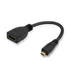 Micro HDMI Male To HDMI Female Adapter 15cm Converter Cable - BRAND NEW UK STOCK