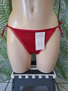 PIEGE LINGERIE STRING FEMME TAILLE 40 COULEUR ROUGE REF SP1256ST - Imagen 1 de 4