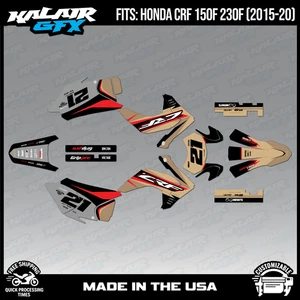 Graphics Kit for HONDA CRF150F CRF230F (2015-2020) Crew - Tan - Picture 1 of 4