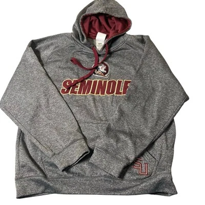 Florida State Seminoles FSU Hoodie Men M Gray Knights Apparel Pullover Game Day - Image 1 of 4