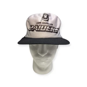 VTG 80's New Era NFL LA Raiders Snapback Mesh Trucker Cap Hat USA - Picture 1 of 8