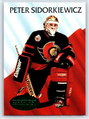 1992-93 Parkhurst Peter Sidorkiewicz Emerald Ice Parallel Ottawa Senators #450 - Image 1 of 2
