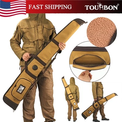 TOURBON Hunting Shooting Game 52" Shotgun Carry Bag with Ammo Zipper Pouch Gift - Image 1 of 4
