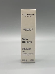 Clarins Skin Illusion Natural Hydrating Foundation - 118 Sienna - 0.5 oz New - Picture 1 of 8