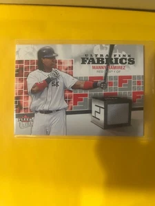 2006 Fleer Ultra Manny Ramirez Fine Fabrics Jersey Insert FM-MR RM - Bild 1 von 2
