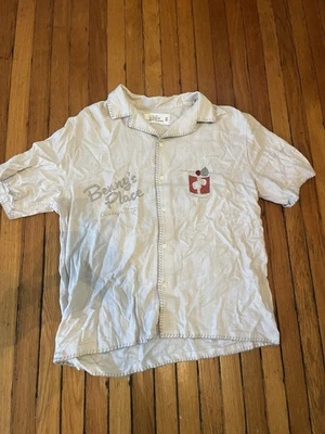 Abercrombie Men’s Linen Blend Shot Sleeve Button Down Shirt- Medium - Image 1 of 2