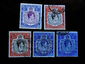 nystamps British Bermuda Stamp Used Different Key Plates  N14y2698 - Picture 1 of 2