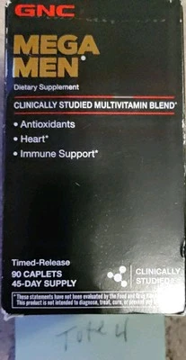 GNC Mega Men Multivitamin Immune Support Dietary Supplement 90 Caplets  - Image 1 of 4