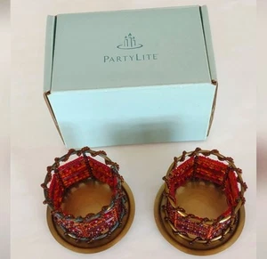 PartyLite Marokkanische Gewürz Perlen Teelichthalter - 2er Set - Bild 1 von 5