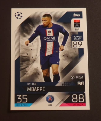 2022-23 Topps Match Attax UCL #187 Kylian Mbappe - PSG - Image 1 of 2