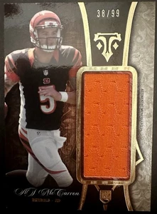 2014 Topps Triple Threads Rookie Jumbo Relic /99 AJ McCarron #TTRJR-45 RC - Foto 1 di 2